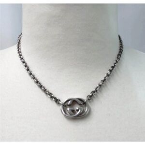 Gucci, Sterling Silver Chain Necklace authentic unisex